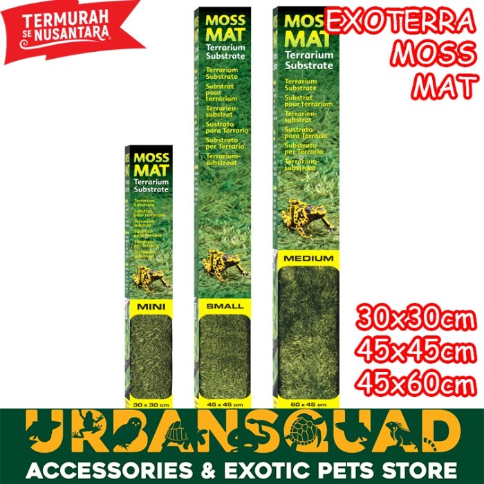 Exoterra Moss Mat Alas Kandang Lumut Sintetis Dart Frog Pacman Kodok