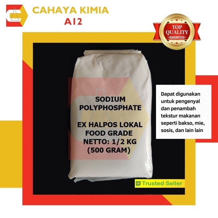 

Sodium Polyphosphate Halphos - Food Grade 500 gram (1/2 kg)