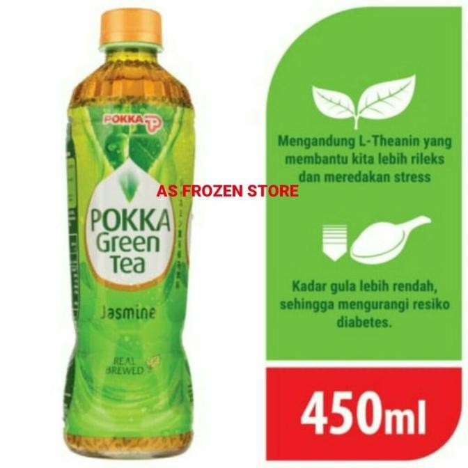 

READY STOCK POKKA GREEN TEA JASMINE 450ML PET / TEH HIJAU POKKA 1DUS 24BTL !!!!!