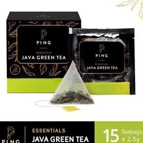 

BIG SALE PING ESSENTIALS JAVA GREEN TEA 37.5 GR [15 TEA BAGS @2.5GR] !!!!!