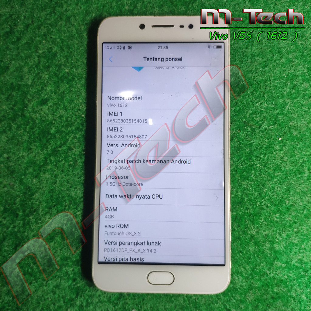 [N] PCB Mesin Vivo V5s [ PD1612 ] 4/64 Gb original copotan hidup normal