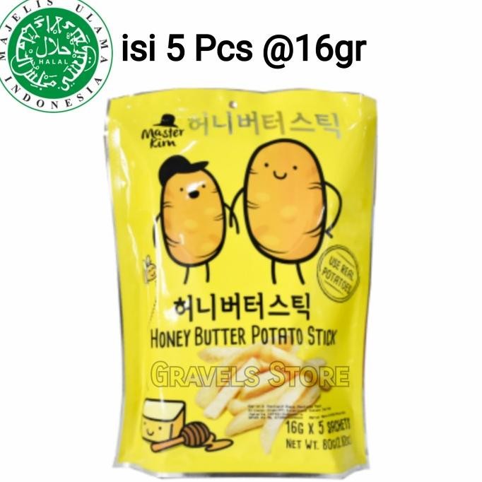 

[Logo HALAL] Master Kim Honey Butter Potato Stick - Snack Kentang Madu