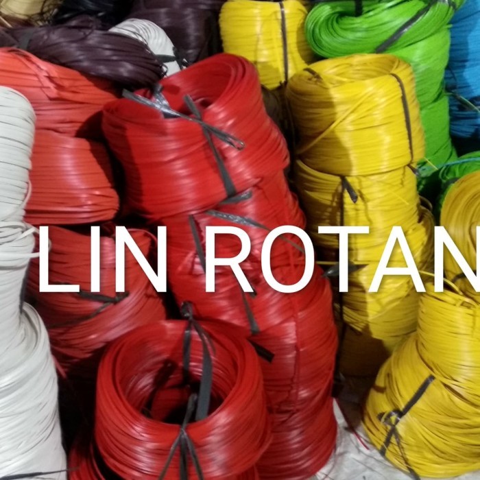 Bahan Tali Rotan Plastik Sintetis /2Kilo