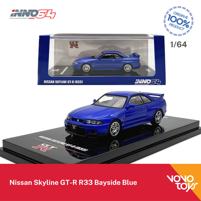 Inno 1/64 Nissan Skyline GT-R R33 Bayside Blue Inno64