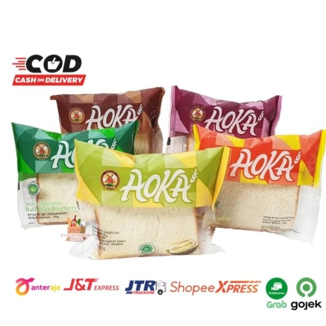 

AOKA ROTI PANGGANG ALL VARIAN RASA COKLAT VANILLA STRAWBERRY KEJU