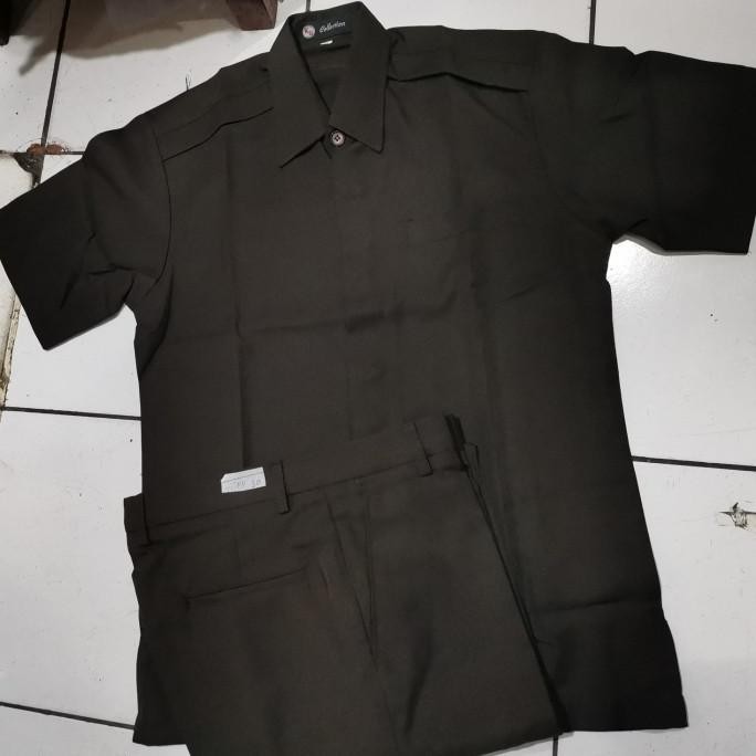 Setelan Safari Satpam Baru /Seragam Setelan Satpam/Safari Buat Satpam Premium Berkualitas