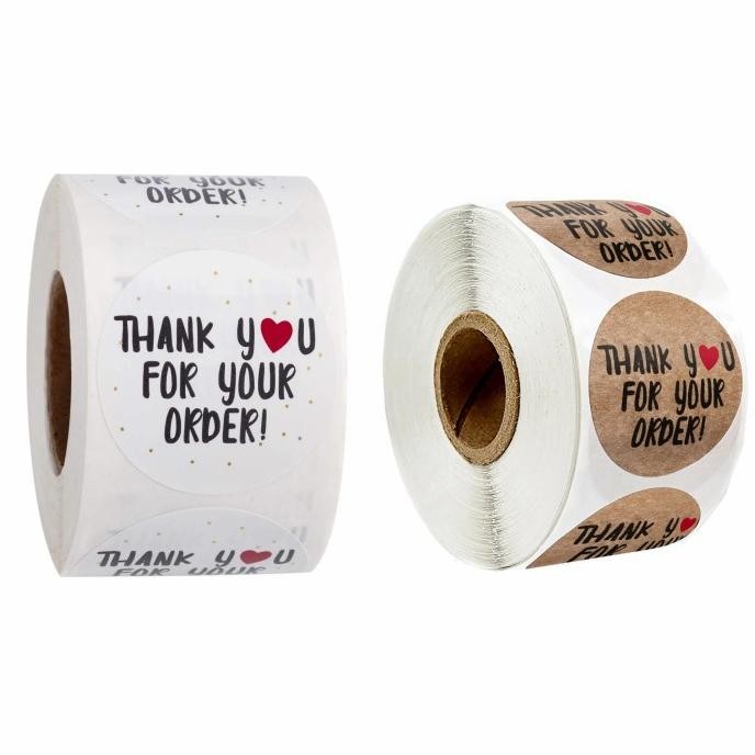 

Sticker Thank You for Your Order Isi 500 Cutting Stiker Rol Murah