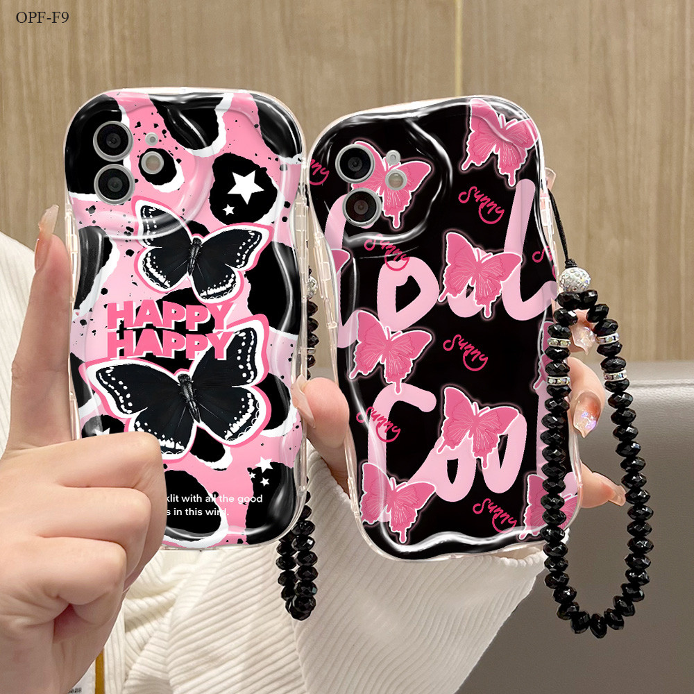 OPPO F9 F11 F23 5G Phone Case Softcase Casing Hp Kesing Soft Cassing B7 Lanyard Kupu 4034