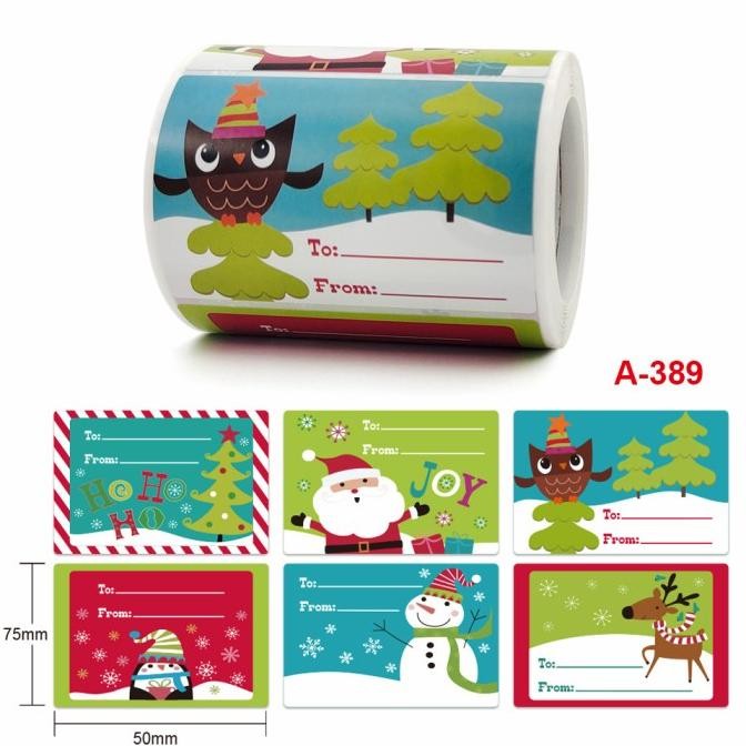 

Stiker Natal 250 Tempelan Kado Natal Sticker Christmas Stiker Toples