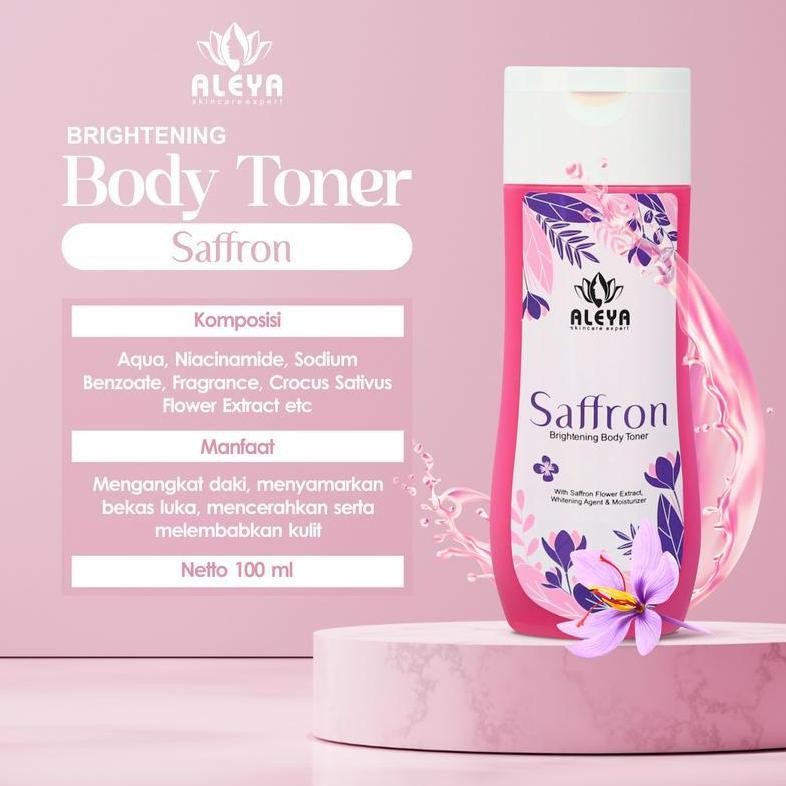 Terlaris Aleya Toner Badan Saffron Aleya Menghilangkan Bekas Luka Dan Bopeng Original