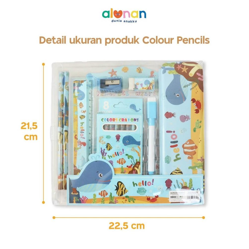 

BISA COD ALUNAN Kids Stationery Set - Set Alat Tulis Anak Sekolah dg-4