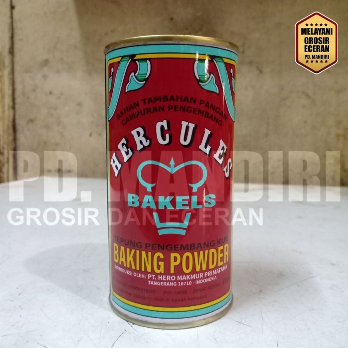 

HERCULES BAKING POWDER 450 GR / DOUBLE ACTING / PENGEMBANG KUE