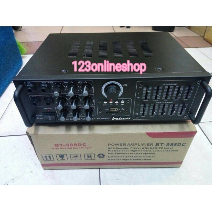 Murah Power Mixer 4Channel Betavo Bt-988Dc