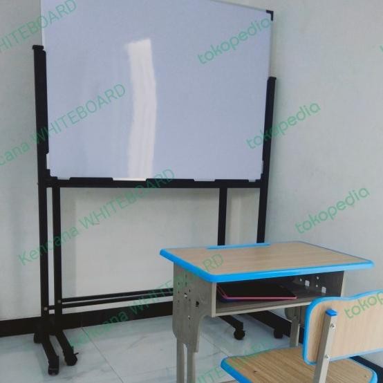 

White Board / Papan Tulis Standing 90 120 Cm .Non Magnetik