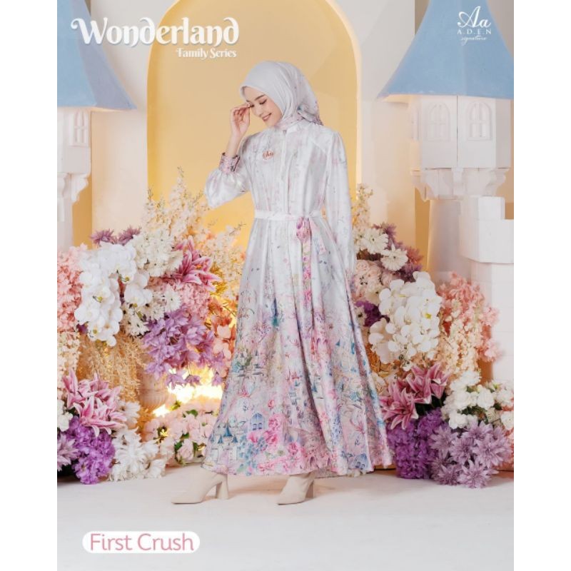 GAMIS ADEM - GAMIS MEWAH - ADEN - WONDERLAND - DRESS ONLY - WARNA FIRST CRUSH