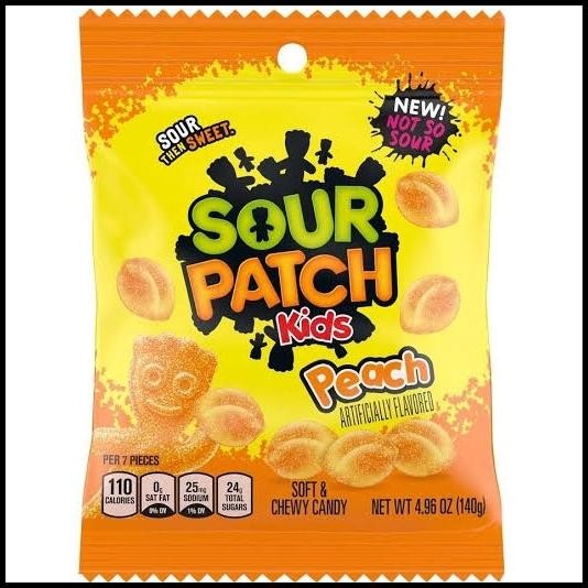 

Sour Patch Kids Soft Chewy Candy - Peach / Grape / Strawberry Raspbery