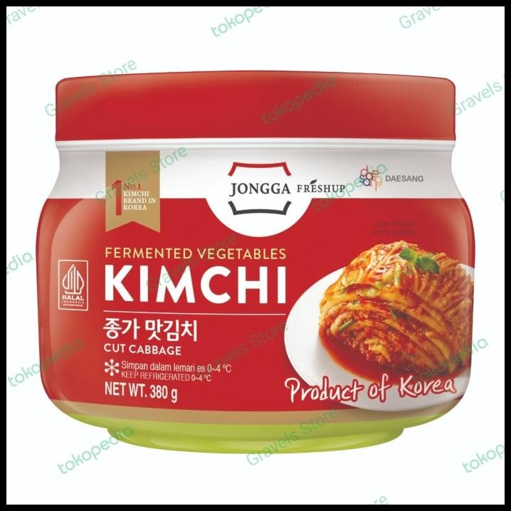 

[Logo Halal] Jongga Kimchi Korea Original - Sawi Lobak Cabbage Radish
