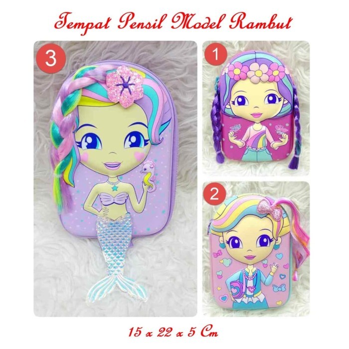 

Ready Kotak pensil Model smiggle Mermaid / Hardcase Boxes Pencil Mermaid