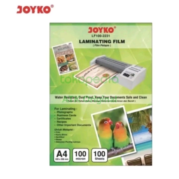 

Ready plastik laminating a4 joyko