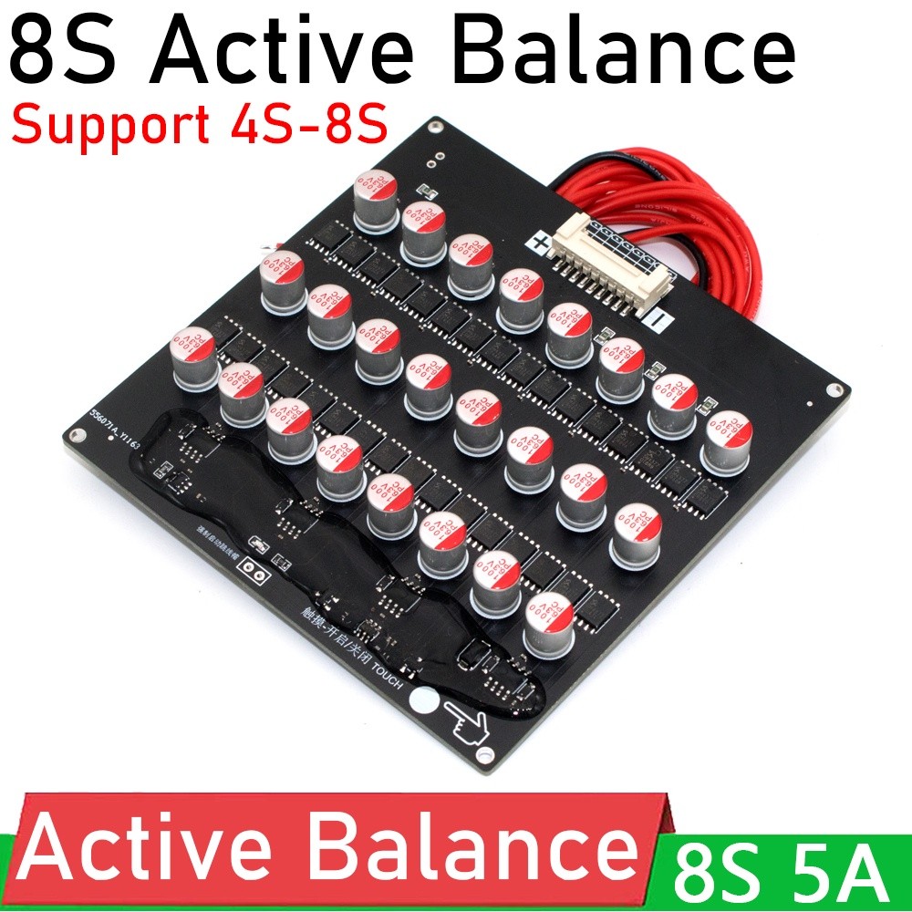 Papan Keseimbangan Aktif Baterai Litium 8S 5A Baterai Kapasitif Penyeimbang Transfer Energi UNTUK 4S