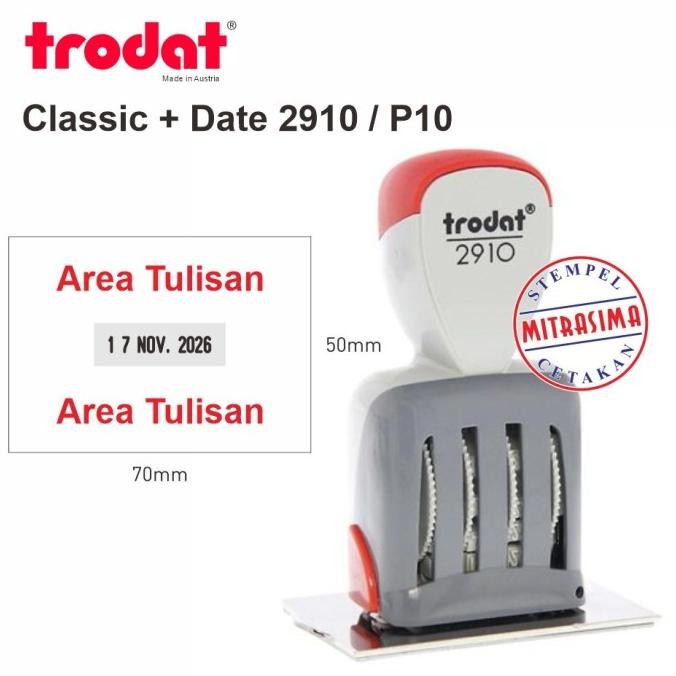 

Stempel Trodat 2910-P10 ( Tulisan + Tanggal Model Klasik Persegi ) Tersedia