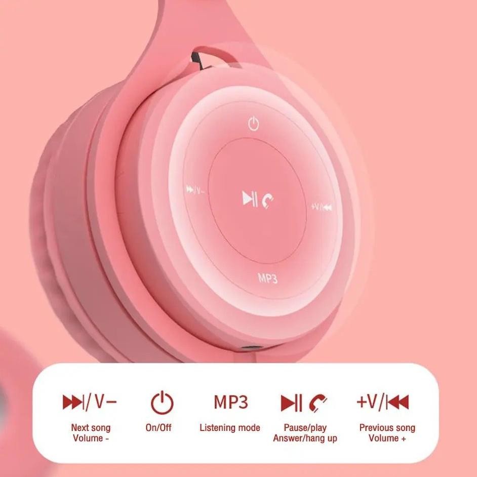 Kekinian Headphone Bluetooth Y08 Headset Bluetooth Macaron Y08 Headphone Macaron Y08 Headphone Y08 H