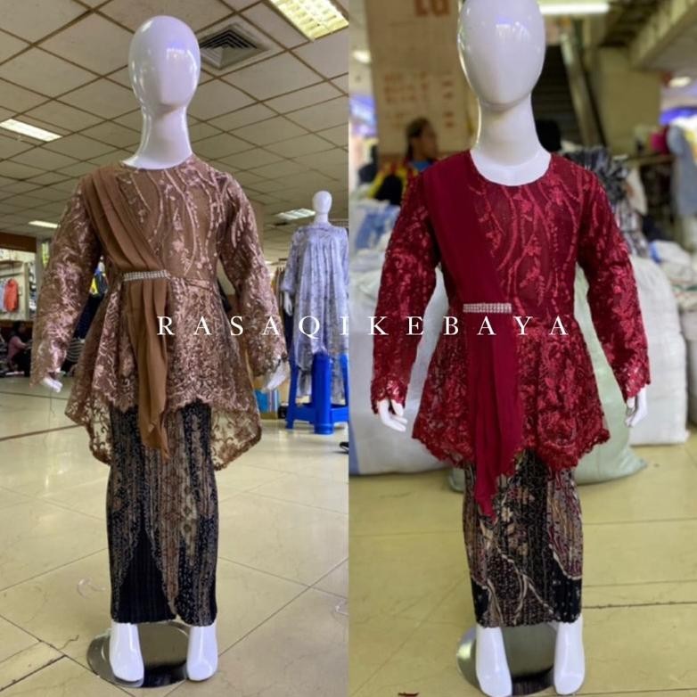 Promo New Sale  Setelan Aurora Selendang Anak/Kebaya Pesta Anak/Kebaya Anak Modern/Baju Anak Paling 