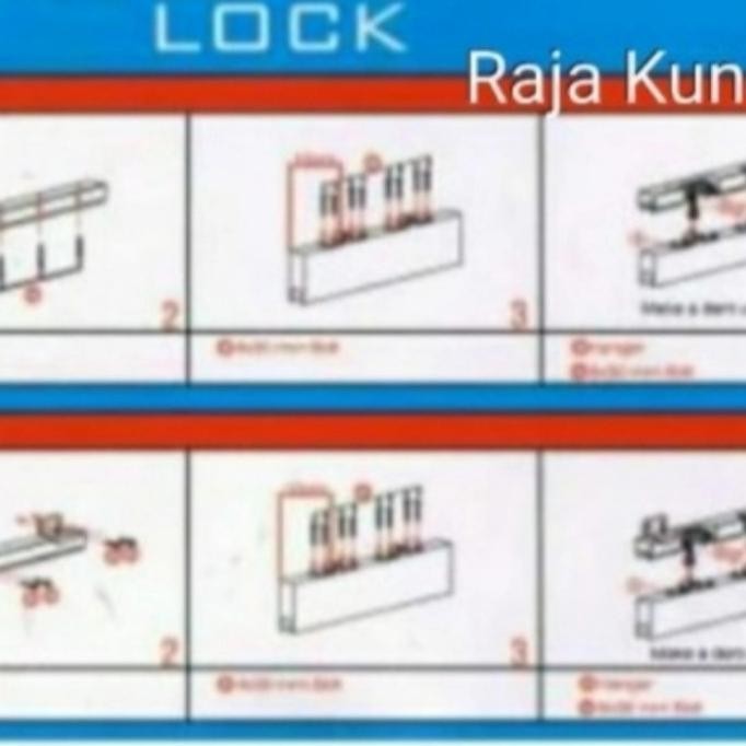 Rel Pintu Sliding J3 - 180 cm/Sliding Door/Rel Pintu Geser