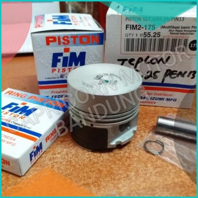 Piston Kit MentahTeflon FIM2 RACING JUPITER Z 55.25 PIN 13 FIM IZUMI