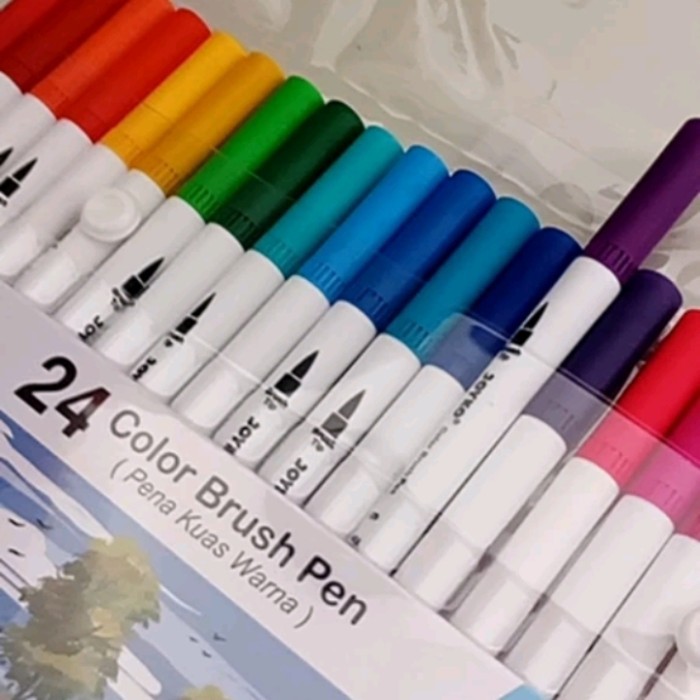 

Ba Color Brush Pen /;Pena Kuas Warna Joyko Clp-07 24 Warna