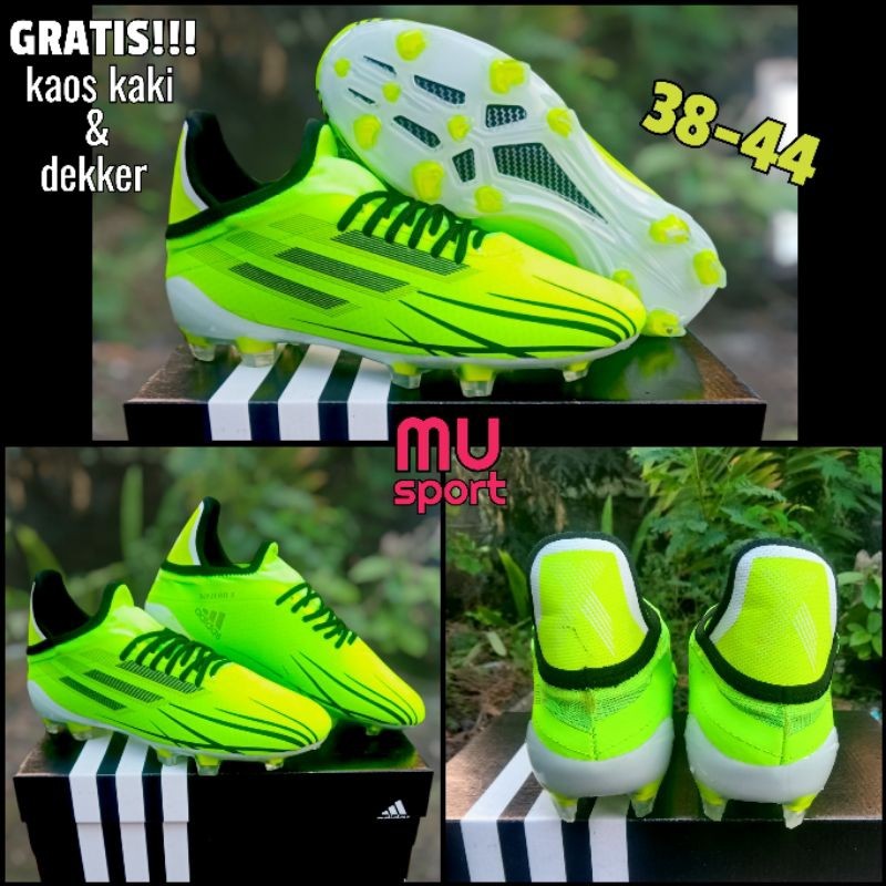 STABILO HIJAU Predator X SPEEDFLOW Sepatu Sepak Bola Pria Stabilo Hijau SEMI BOOT PREMIUM |3E963C35|