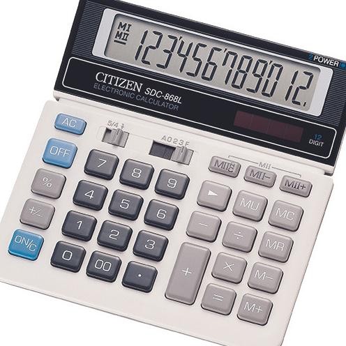 

Kalkulator Citizen Sdc 868L