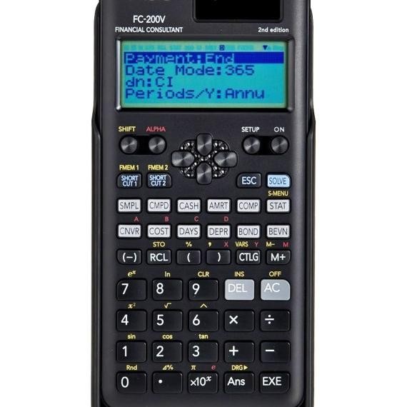 

Kalkulator Finansial Keuangan Casio Fc-200V Financial Calculator 200 V