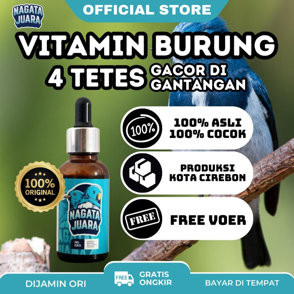 Original Nagata Juara - Vitamin Burung Penggacor Muai, Cucak Ijo, Kenari, Dll Cod