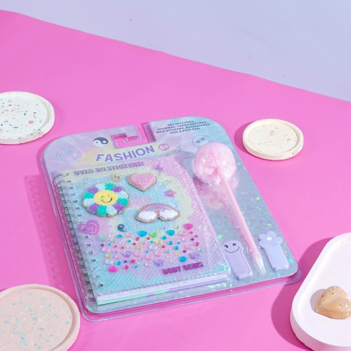 

Sale Notebook Bulu Diary Set Stiker Buku Tulis Anak Lucu Stationery Set