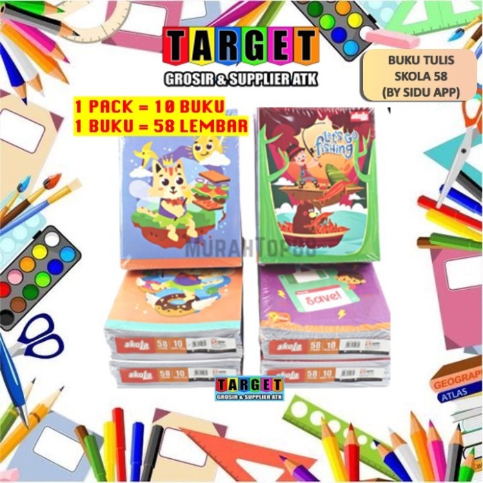 

Sale Buku Tulis Skola 58 Lembar (By Sidu Sinar Dunia) 10 Buku