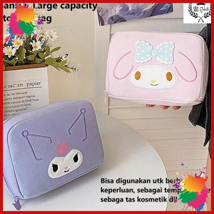 

(SBJJ) TAS MULTIFUNGSI TRAVEL ORGANIZER TAS KOSMETIK SANRIO ORIGINAL LICENSED