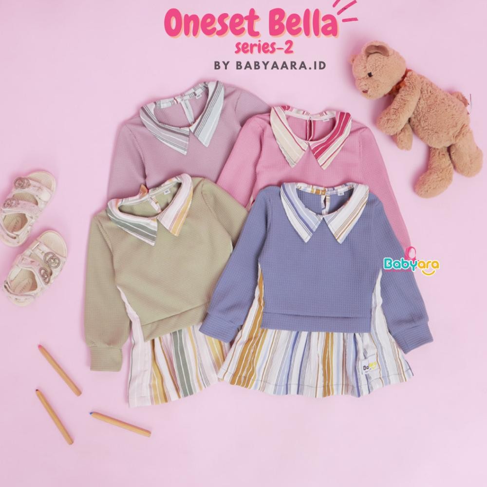 Super Sale Bella Salur Oneset/Pakaian Fashion Anak Perempuan/Setelan Stelan Anak Perempuan/Cardigan 