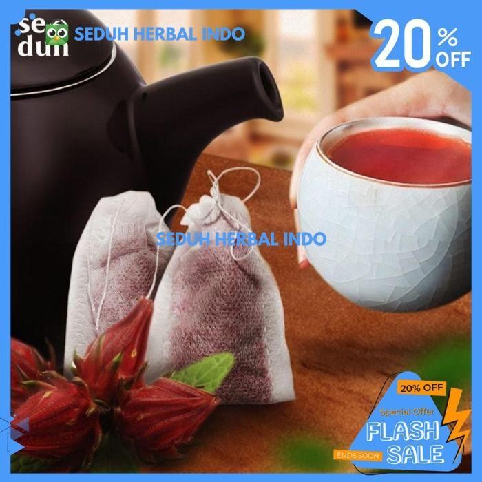 

PURE ROSELLE TEA BAG / 1 TB TEH CELUP ROSELLA MURNI ( 1 TEA BAG) BEST