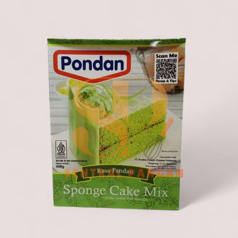 

PONDAN SPONGE 400GR RASA COKLAT, PANDAN DAN VANILA