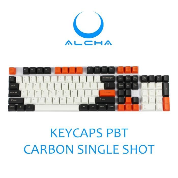 Alcha Keycaps Pbt Single Shot Carbon Dolch Raindrop Chalk Earl Red