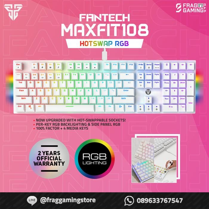 Fantech Maxfit108 Maxfit 108 Hotswap Rgb Keyboard Mechanical Mk855
