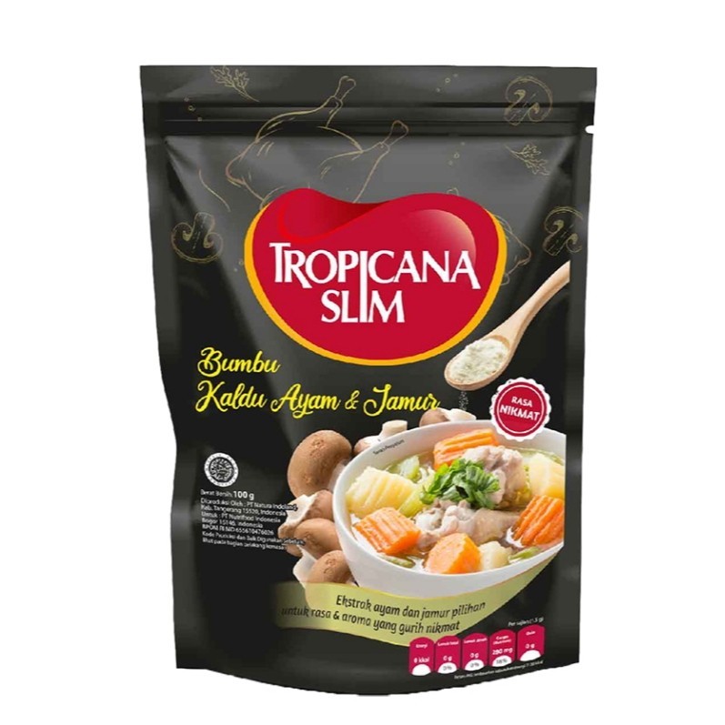 

TROPICANA SLIM Bumbu Kaldu Ayam dan Jamur 100 g