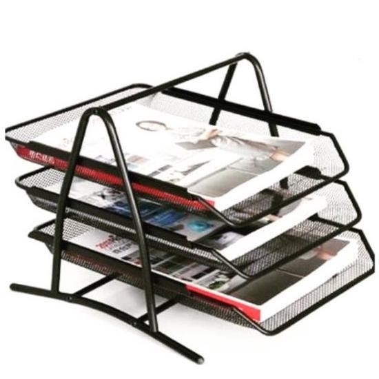 

TERMURAH RAK DOKUMEN KERTAS BESI LOGAM 3 SUSUN / ELEVATED TRAY 3 TINGKAT NI06