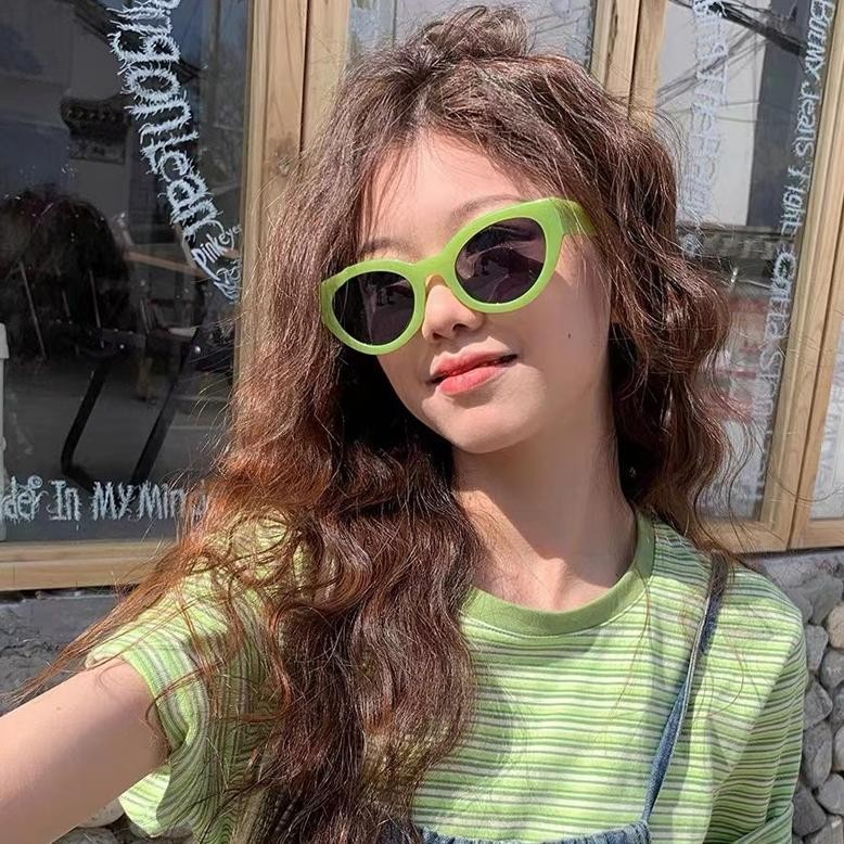 Kacamata Kotak Retro Kecil Kepribadian Kacamata Penembakan Jalan Wanita Pria