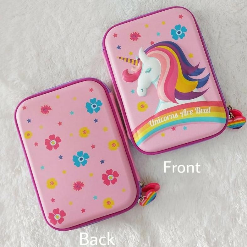 

TERLARIS TEMPAT PENSIL 3D KOTAK PENSIL ANAK PEREMPUAN 3D IMPORT WATERPROOF Motif Kuromi Cinomoro Melody Unicorn Ha-147