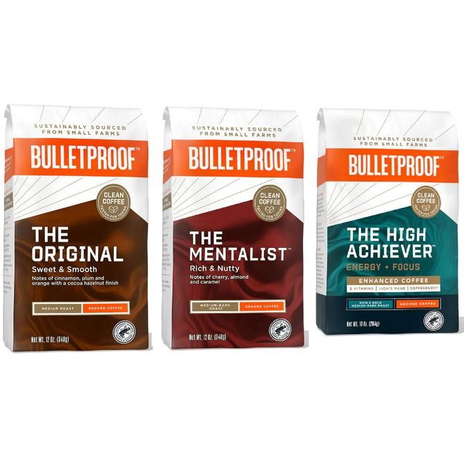 

___chans Bulletproof Ground Coffee, Organic Beans, Perfect Keto, Clean Coffee