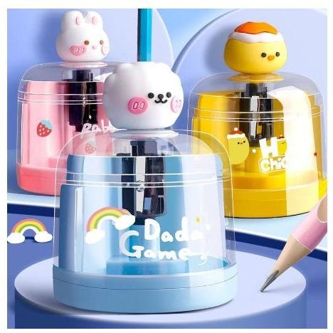 

TERLARIS JM Rautan Pensil Elektrik Karakter Lucu Serutan Otomatis Putar Sendiri Electric Pencil Sharpener Cute al-116