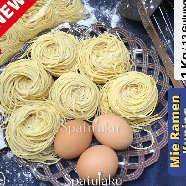 

E Ramen Kuning / Japanese Food / 1 Kg Isi 12 Pcs (Tanpa Gawet)