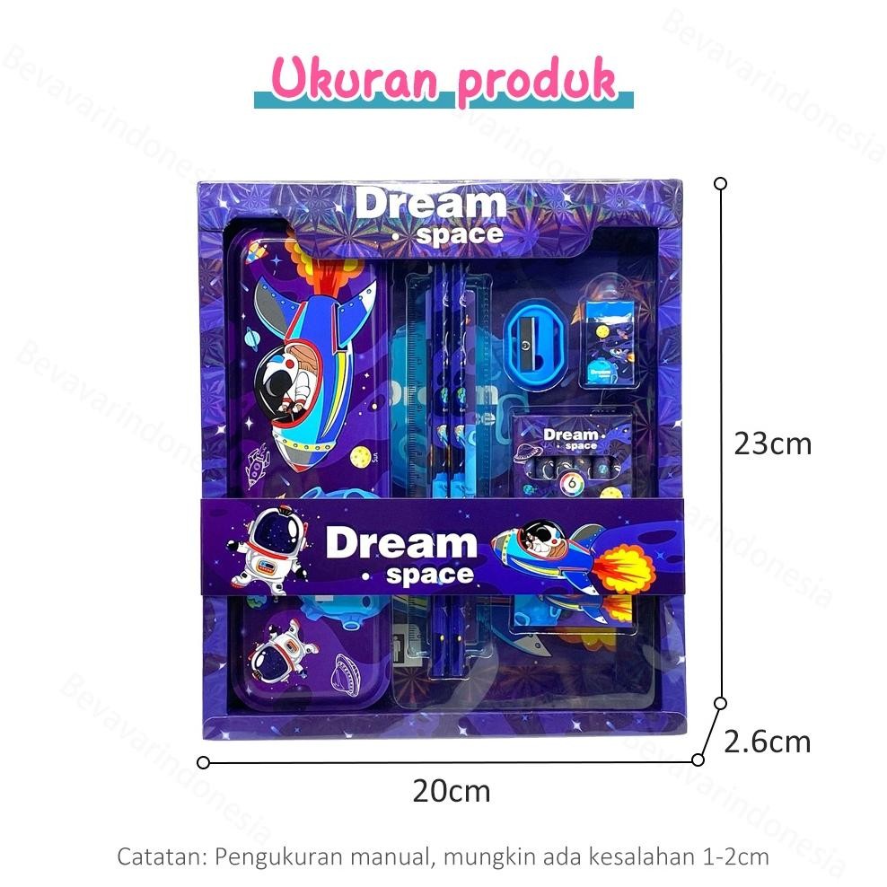 

gh-56 BEVAVAR Alat Tulis Anak Set Tempat Pensil Lucu Untuk Hadiah Anak Stationery 6In1 Sale